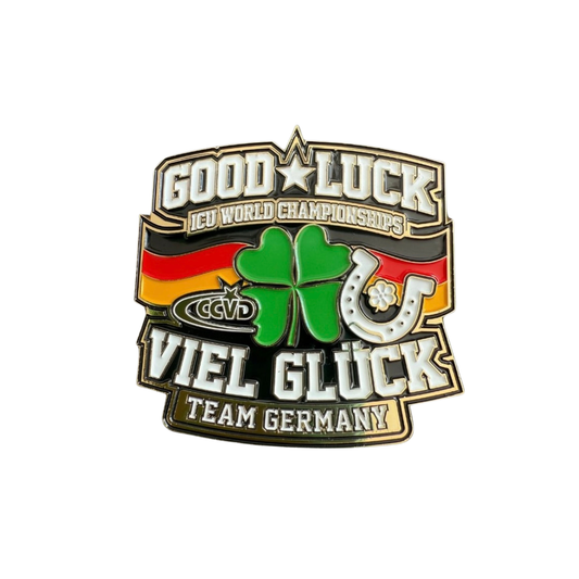 Viel Glück Pin groß POS